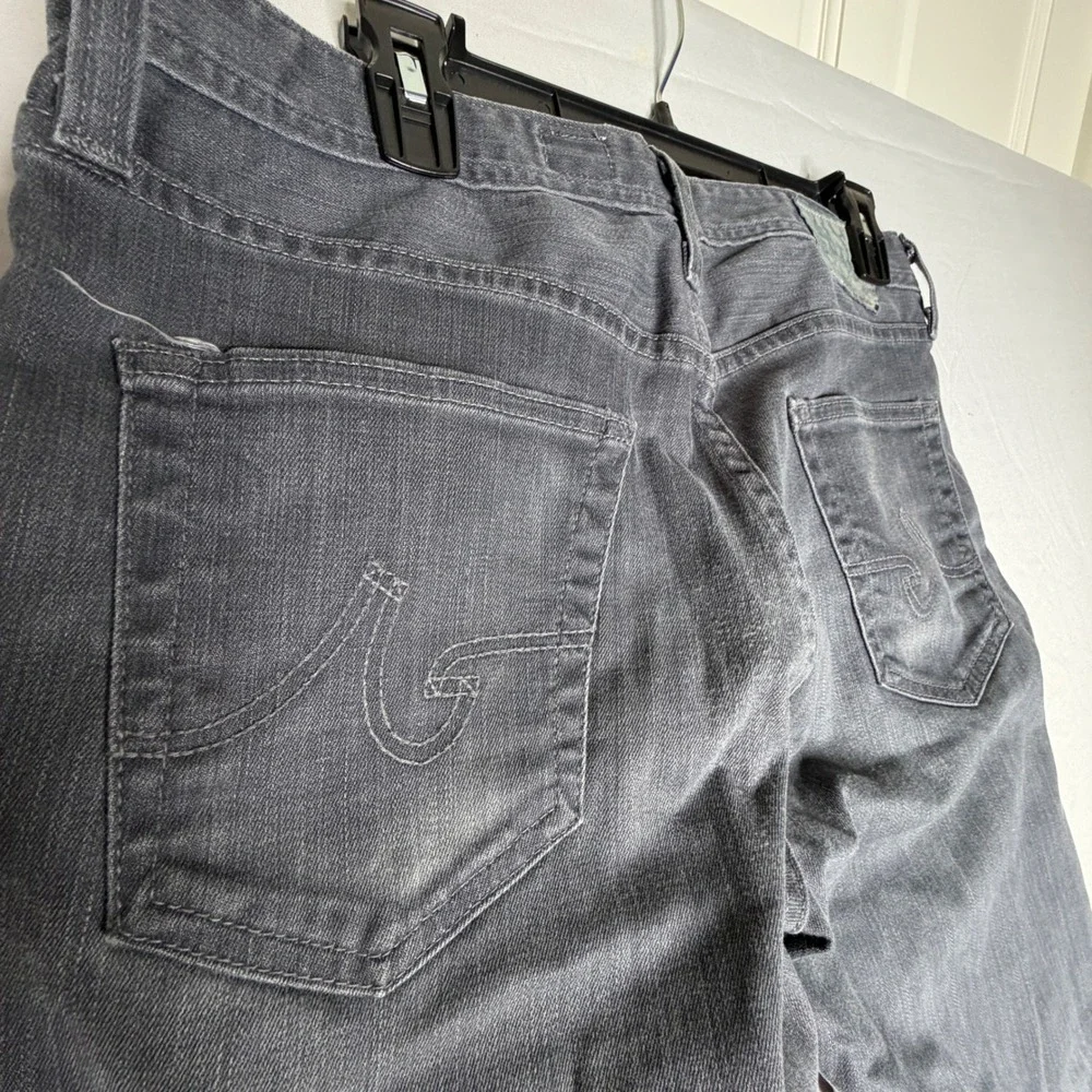 AG Adriano Goldschmied Protege Straight Leg Mens Jeans Charcoal Gray Size 36x32